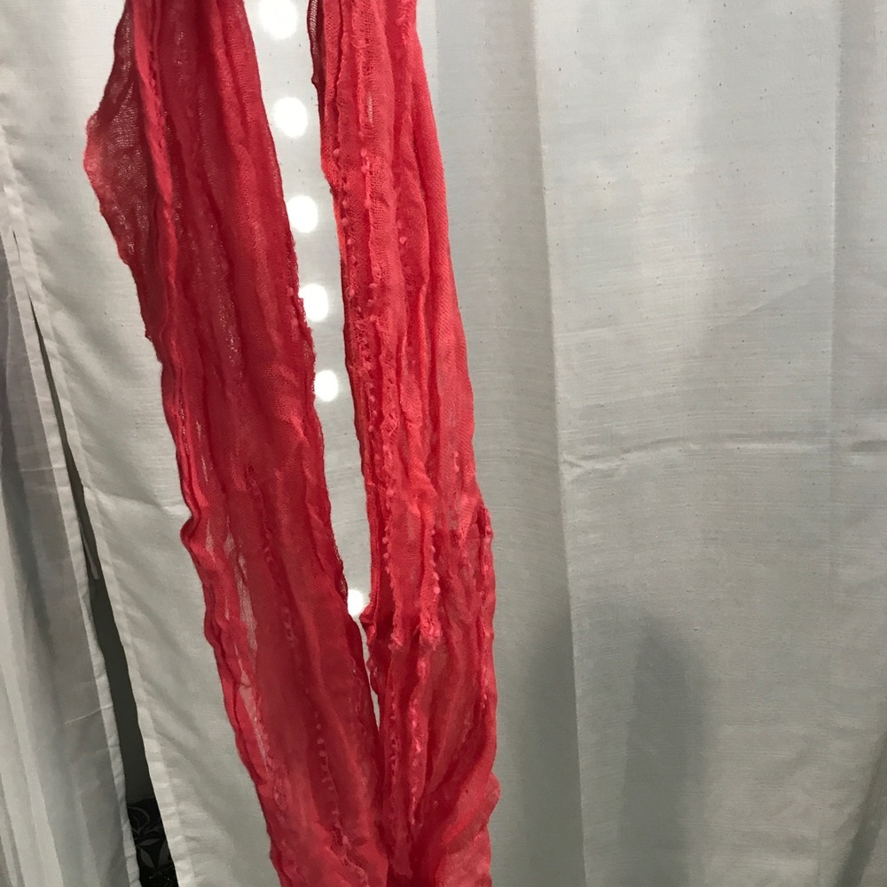 Coral colors light scarf
